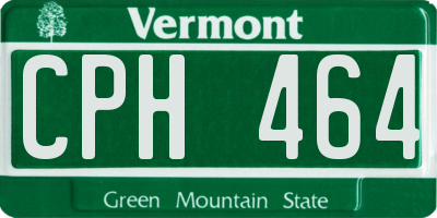 VT license plate CPH464