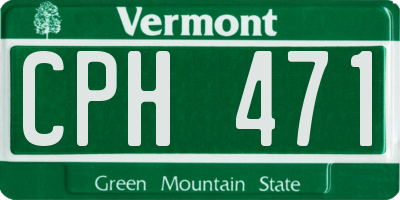 VT license plate CPH471