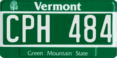 VT license plate CPH484