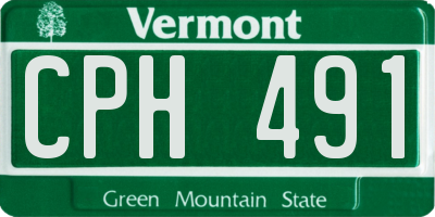 VT license plate CPH491