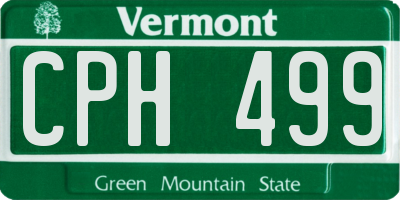 VT license plate CPH499