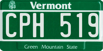 VT license plate CPH519