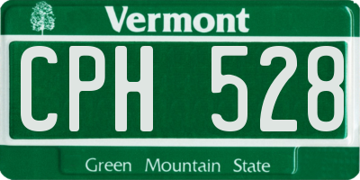 VT license plate CPH528