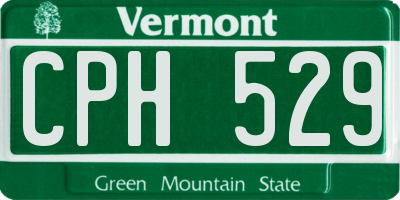 VT license plate CPH529