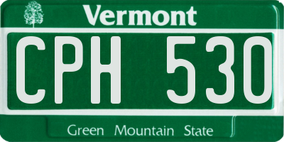 VT license plate CPH530