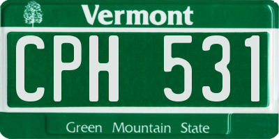 VT license plate CPH531