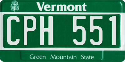VT license plate CPH551