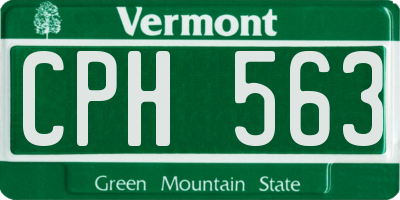 VT license plate CPH563