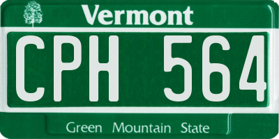 VT license plate CPH564