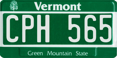 VT license plate CPH565