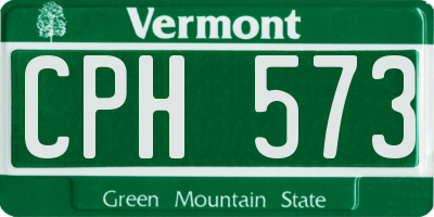 VT license plate CPH573