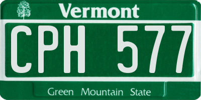 VT license plate CPH577