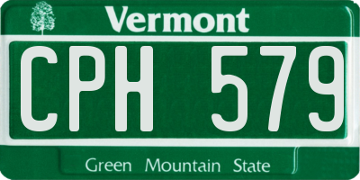 VT license plate CPH579