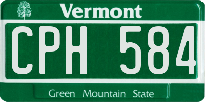 VT license plate CPH584