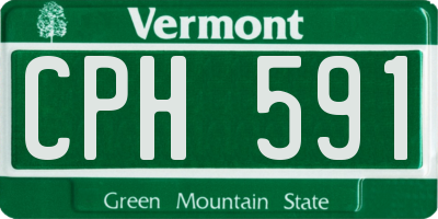 VT license plate CPH591