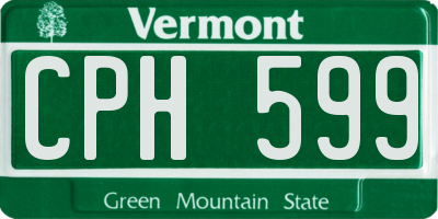 VT license plate CPH599