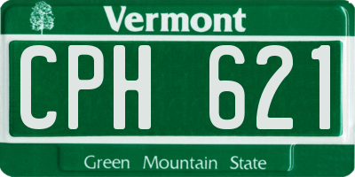 VT license plate CPH621