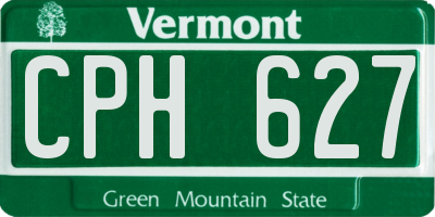 VT license plate CPH627