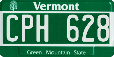 VT license plate CPH628