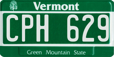 VT license plate CPH629