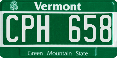 VT license plate CPH658