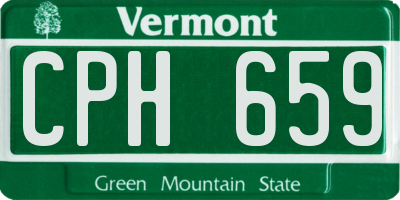VT license plate CPH659