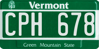 VT license plate CPH678