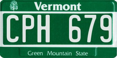 VT license plate CPH679