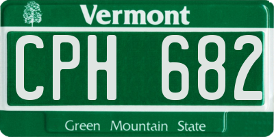 VT license plate CPH682