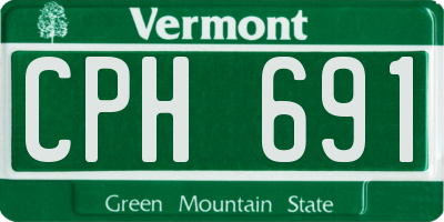 VT license plate CPH691