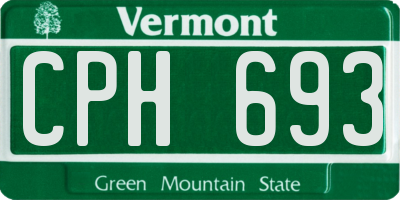 VT license plate CPH693