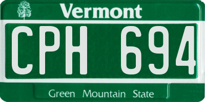VT license plate CPH694