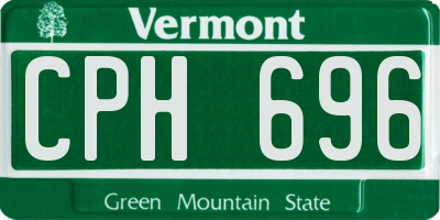 VT license plate CPH696