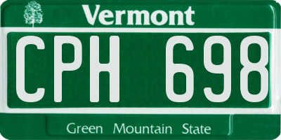 VT license plate CPH698