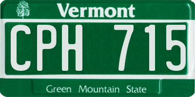 VT license plate CPH715