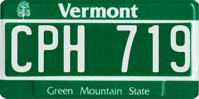 VT license plate CPH719