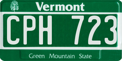 VT license plate CPH723