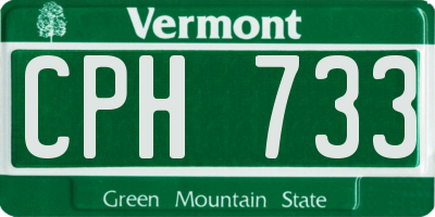 VT license plate CPH733