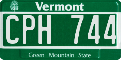 VT license plate CPH744