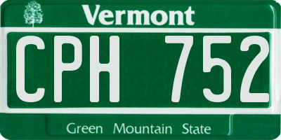 VT license plate CPH752