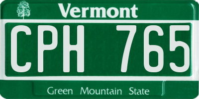 VT license plate CPH765