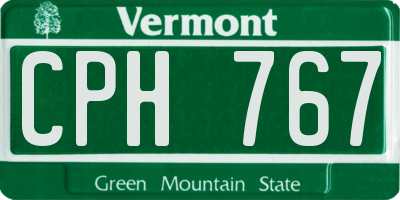 VT license plate CPH767