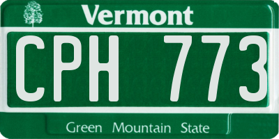 VT license plate CPH773