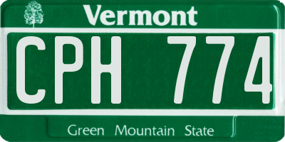 VT license plate CPH774