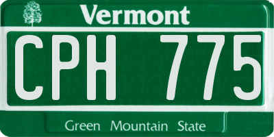 VT license plate CPH775