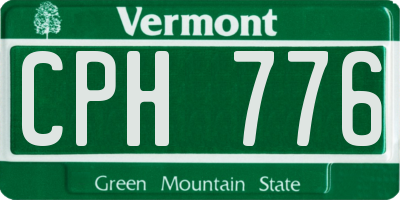 VT license plate CPH776