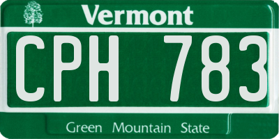 VT license plate CPH783
