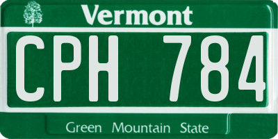 VT license plate CPH784