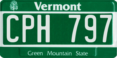 VT license plate CPH797