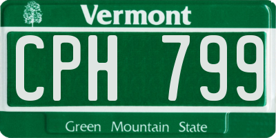 VT license plate CPH799